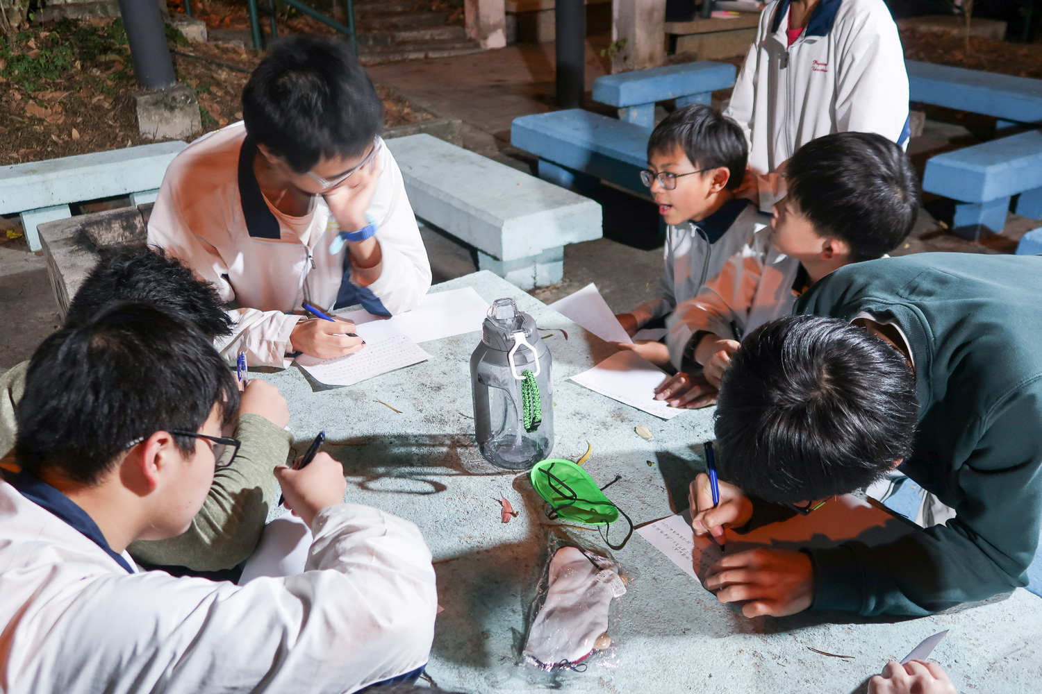 Students wrote a card to their classmates and teachers